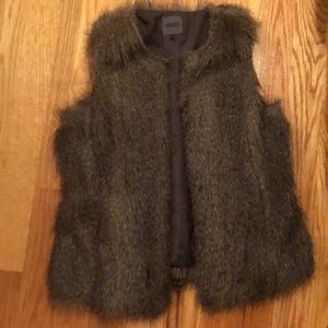 Faux fur vest